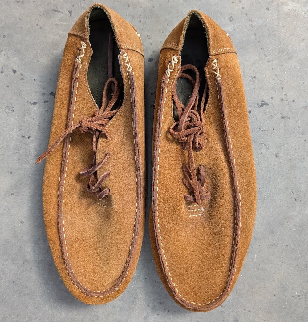 Crepe sole moccasins – UK 10 (SAMPLE)