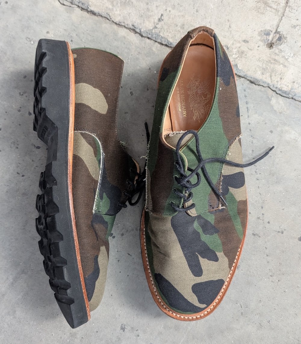 Camo Derbys UK 10 (SAMPLE)
