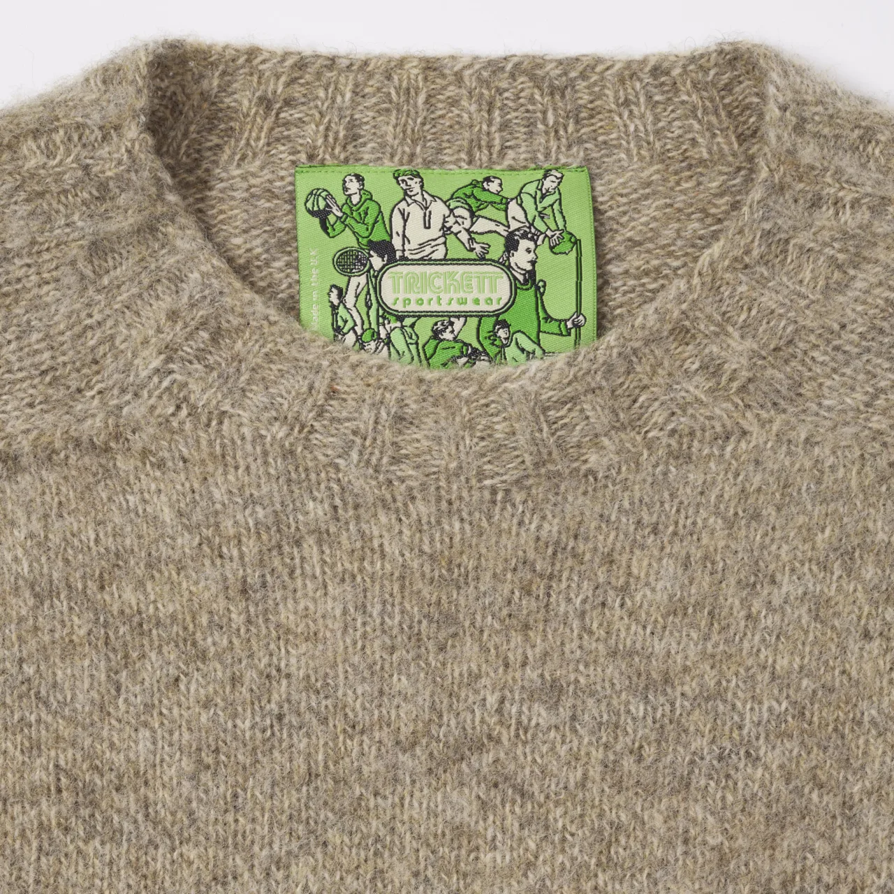 Shetland Wool Jumper – Mushroom Soup