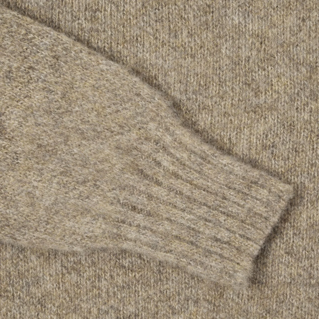 Shetland Wool Jumper – Mushroom Soup