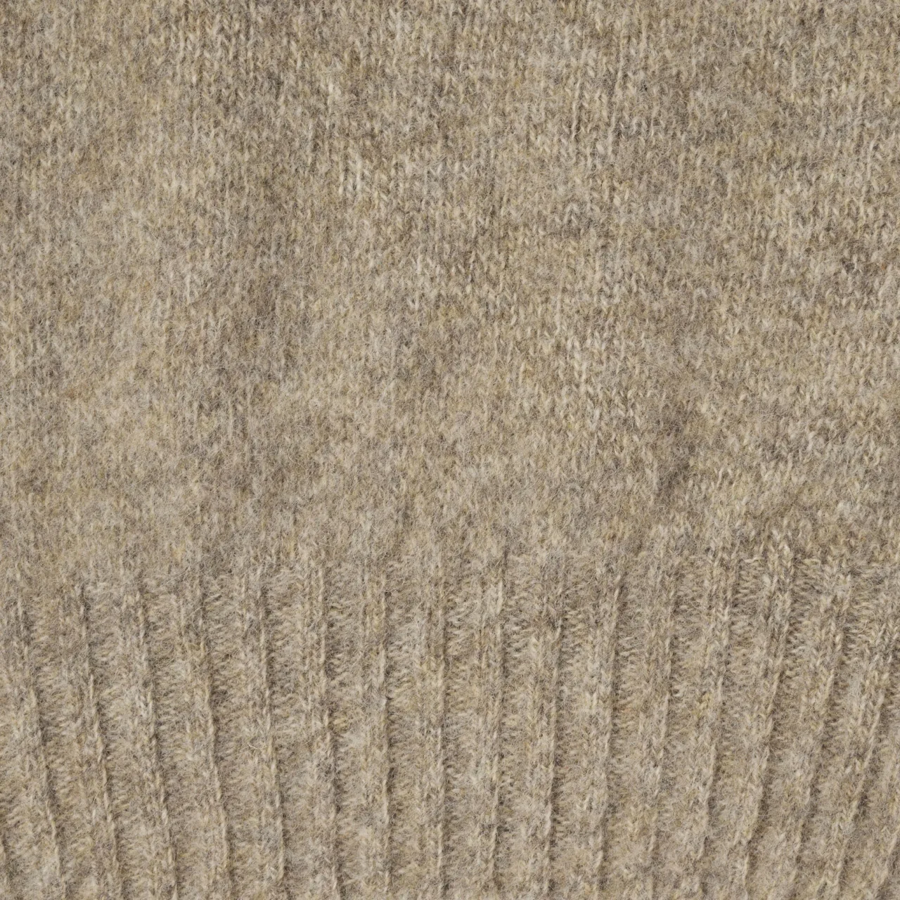 Shetland Wool Jumper – Mushroom Soup