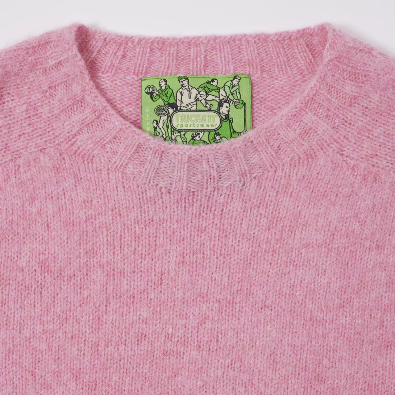 Shetland Wool Jumper – Pink
