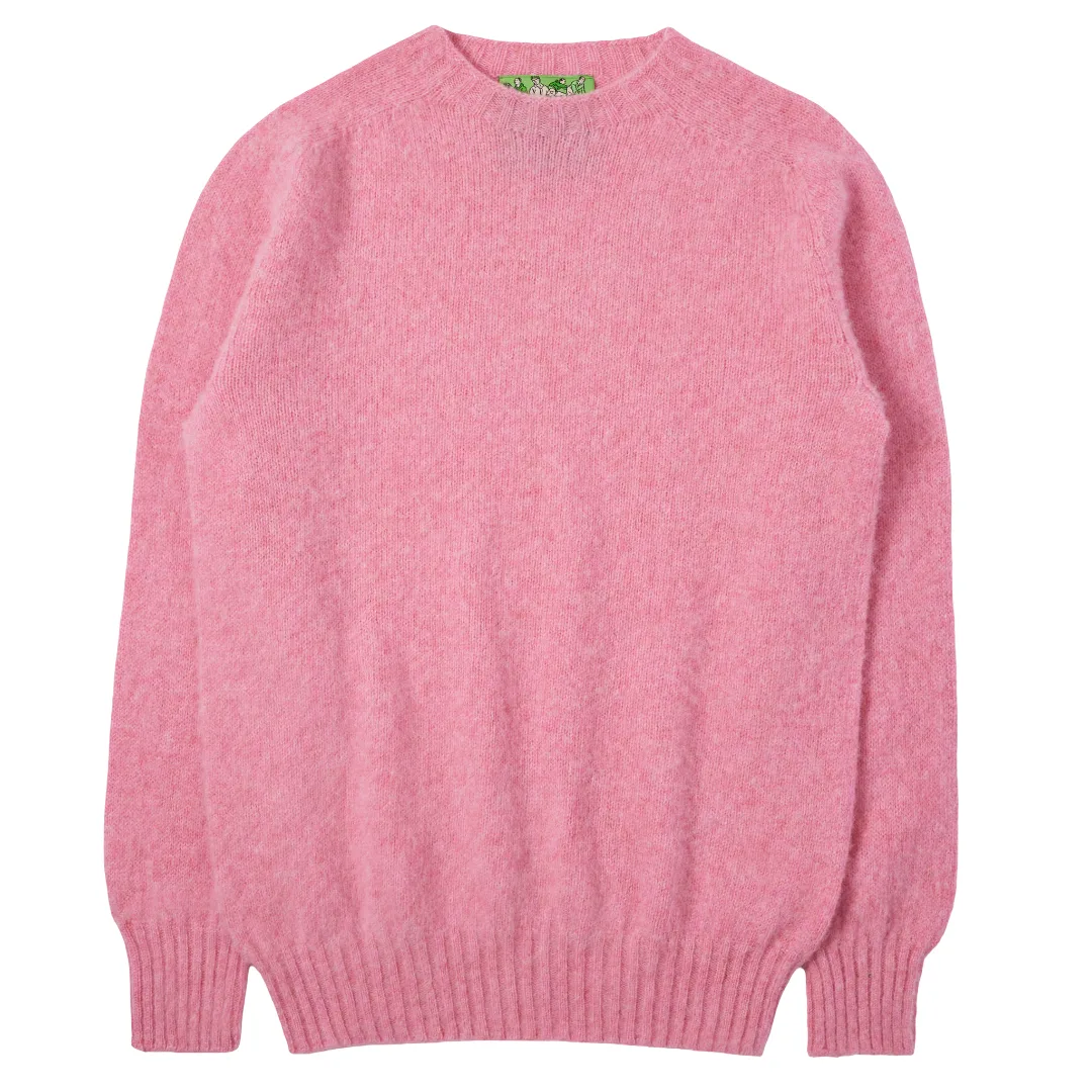 Shetland Wool Jumper – Pink