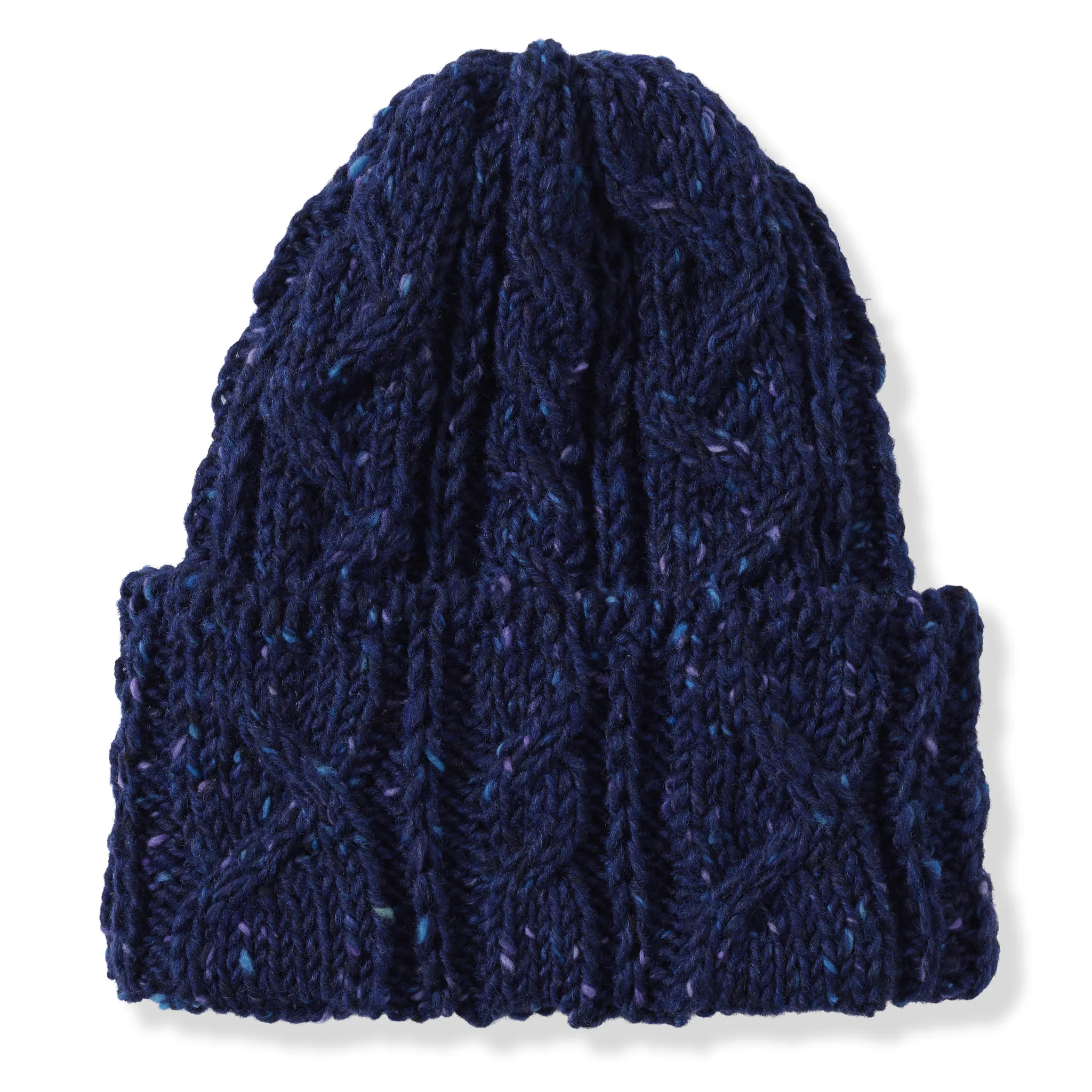 Paul Cable Knit Hat – Doimhneacht (Navy)