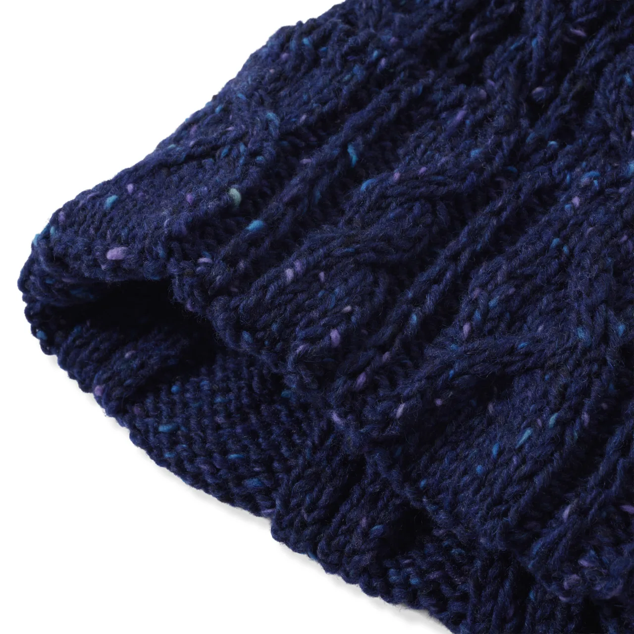 Paul Cable Knit Hat – Doimhneacht (Navy)