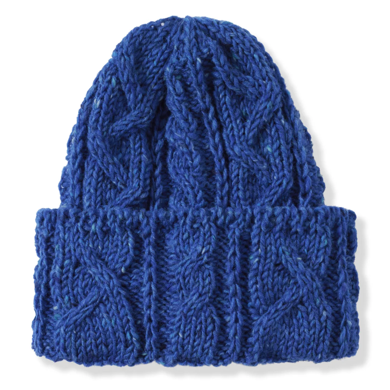Paul Cable Knit Hat – An Spéir (Bright Blue)