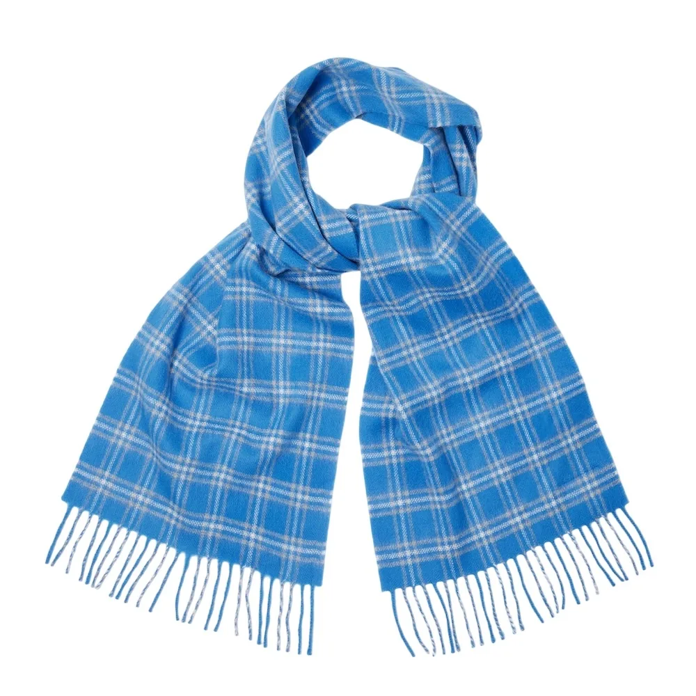 Barrie Tartan Wool Scarf